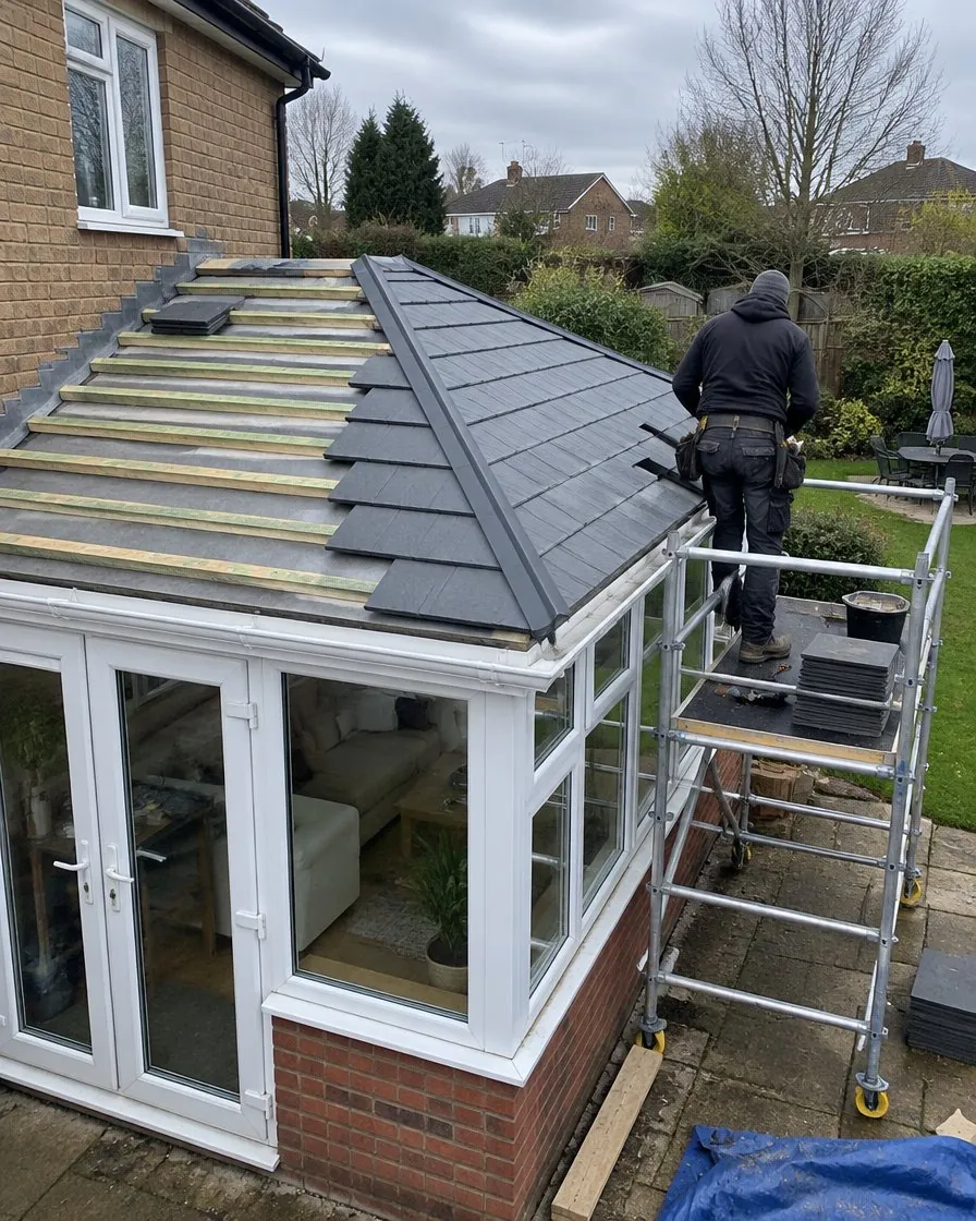 Conservatory roof replacement in St Just