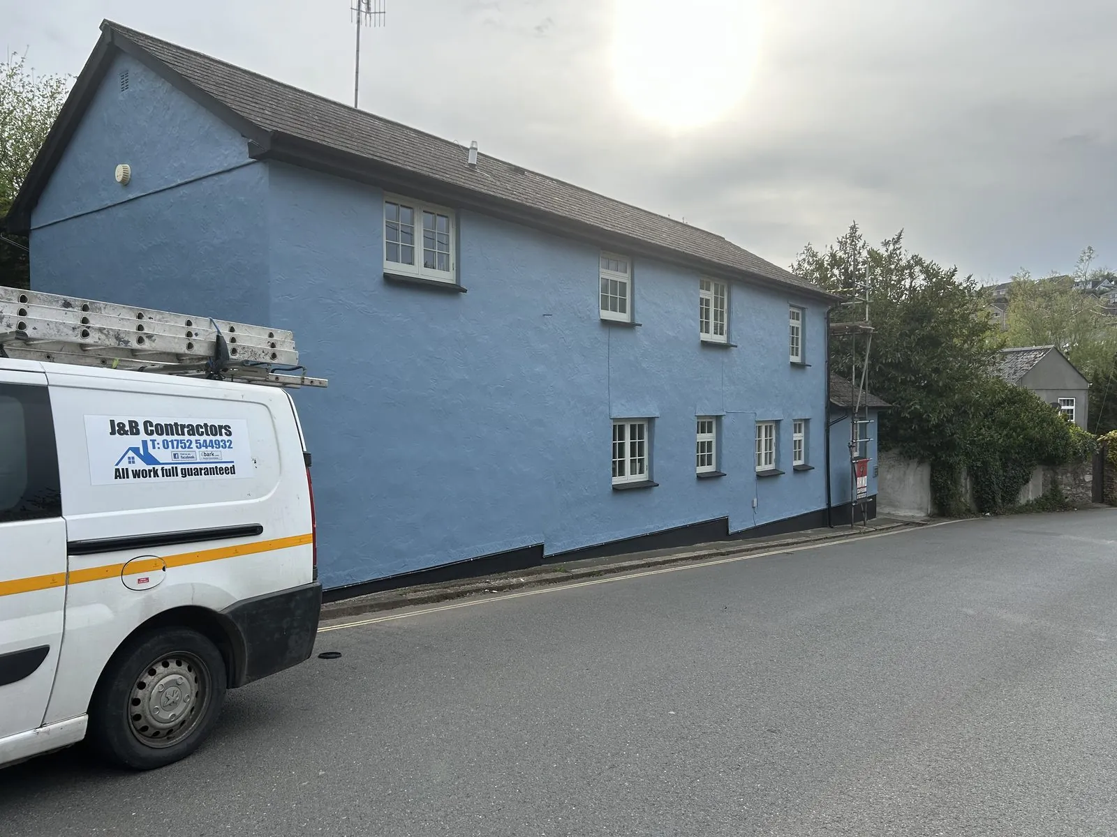 Exterior painting of a detached house in St Just